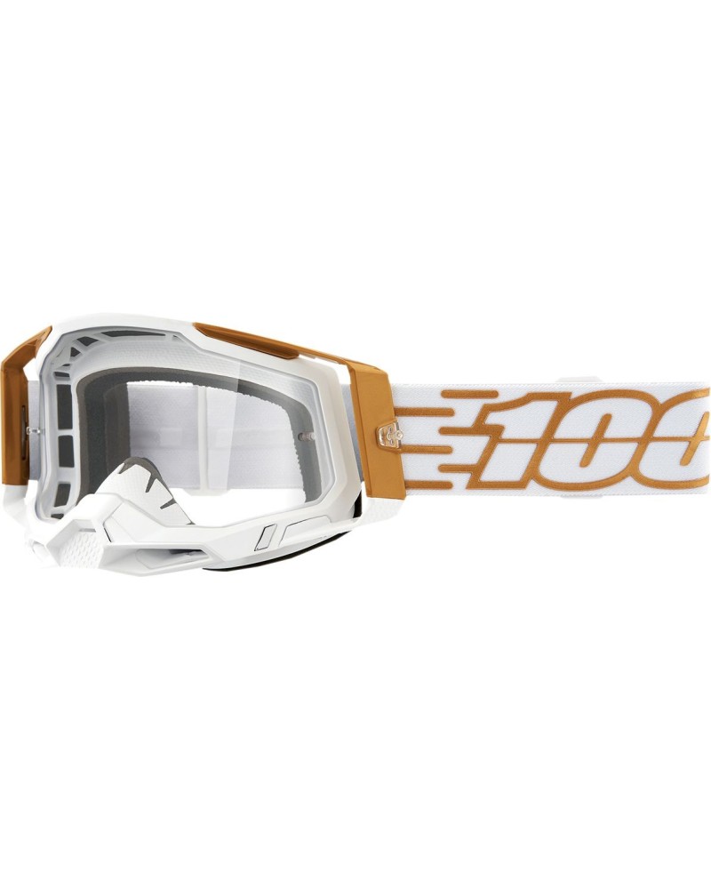 Goggles 100% | racecraft 2 off road cross gold white