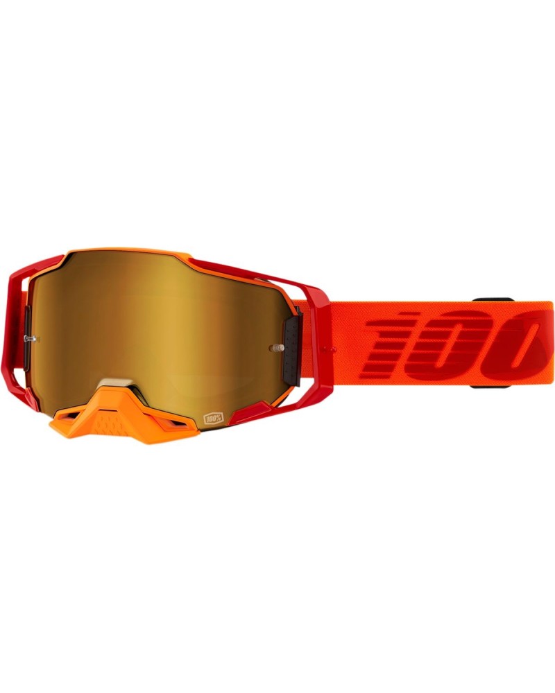 Goggles 100% | armega off road cross orange red