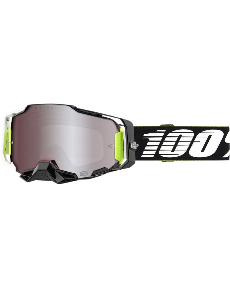 Goggles 100% | armega off road cross black white