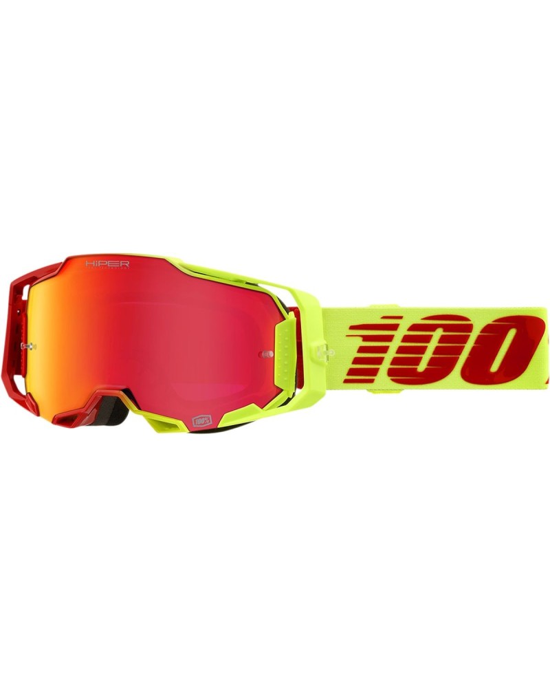 Goggles 100% | armega off road cross red yellow