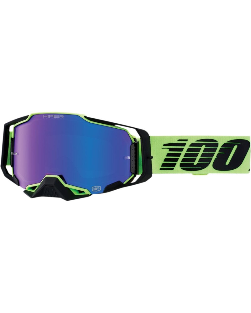 Goggles 100% | armega off road cross green