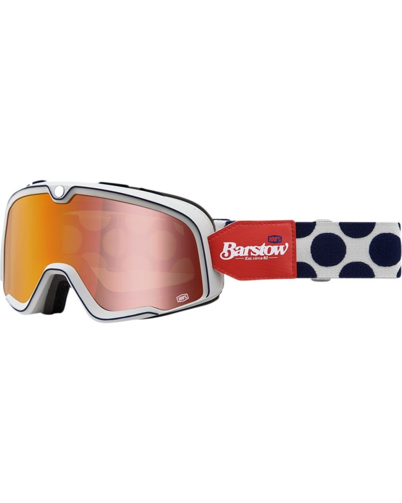 Goggles 100% | barstow off road cross white