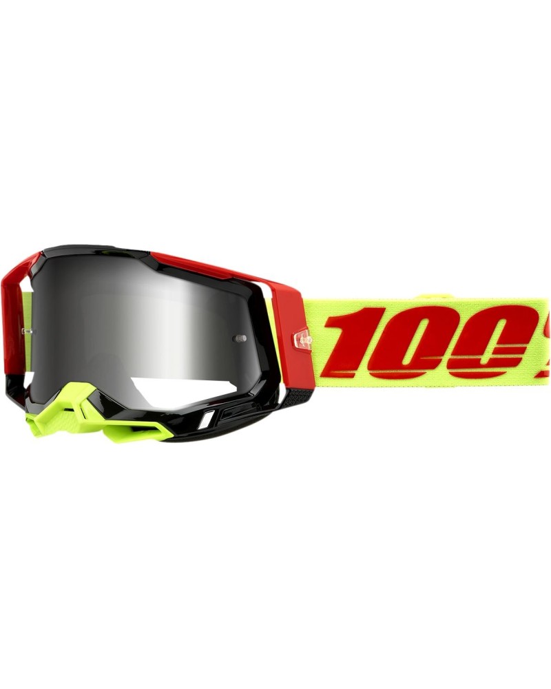 Goggles 100% | racecraft 2 off road cross red yellow