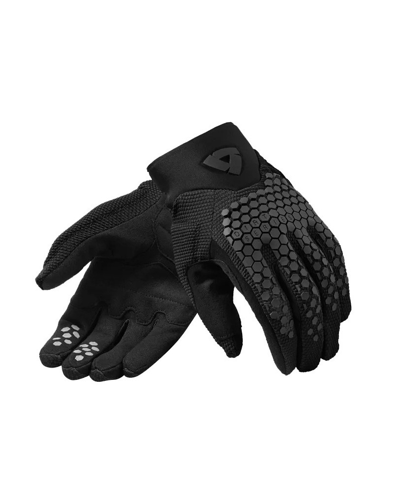 Revit | Lightweight and ventilated short off-road / MX motorcycle gloves - Massif black