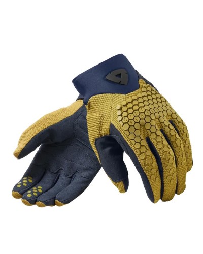 Revit | Lightweight and ventilated short off-road / MX motorcycle gloves - Massif Yellow Ocher