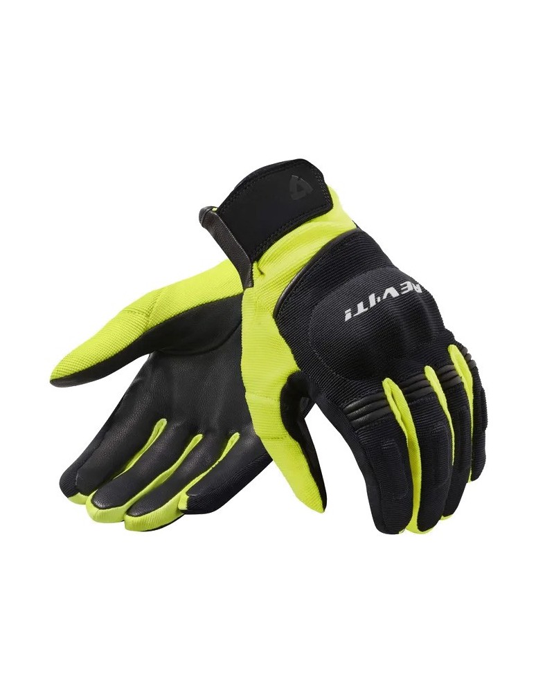 Rev'it | Moscow H2O short all-season gloves - Black-Neon Yellow