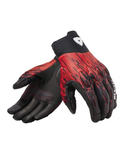 Revit | Short, light and comfortable urban gloves - Spectrum Black-Neon Red