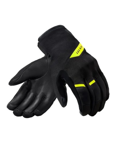 Rev'it | Waterproof casual gloves with short cuff Grafton H2O Black-Neon Yellow