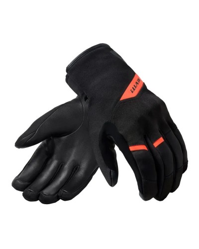 Rev'it | Waterproof casual gloves with short cuff Grafton H2O Black-Neon Orange