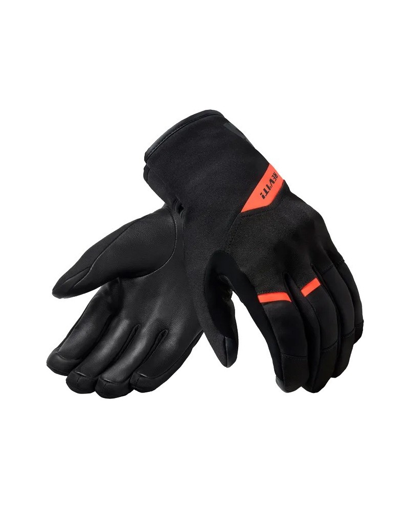 Rev'it | Waterproof casual gloves with short cuff Grafton H2O Black-Neon Orange