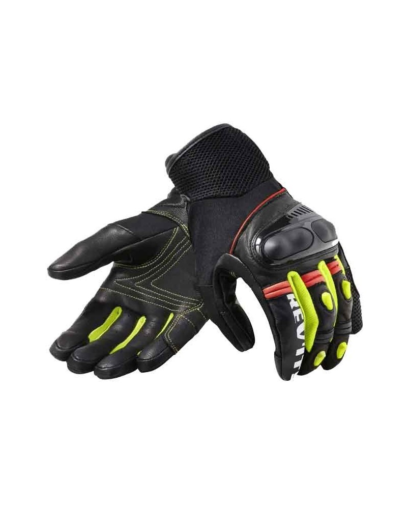 Rev'it | Metric short urban sports gloves - Black-Neon Yellow